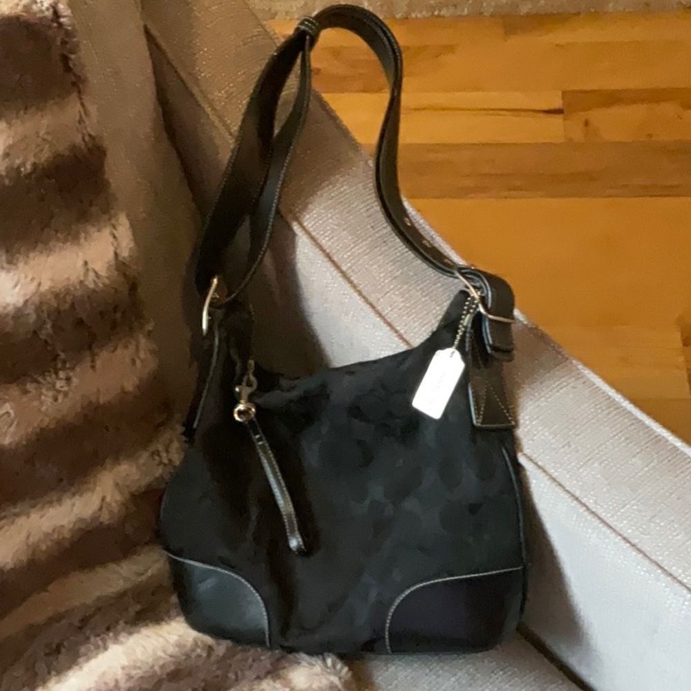 Coach Leather and Canvas shoulder bag